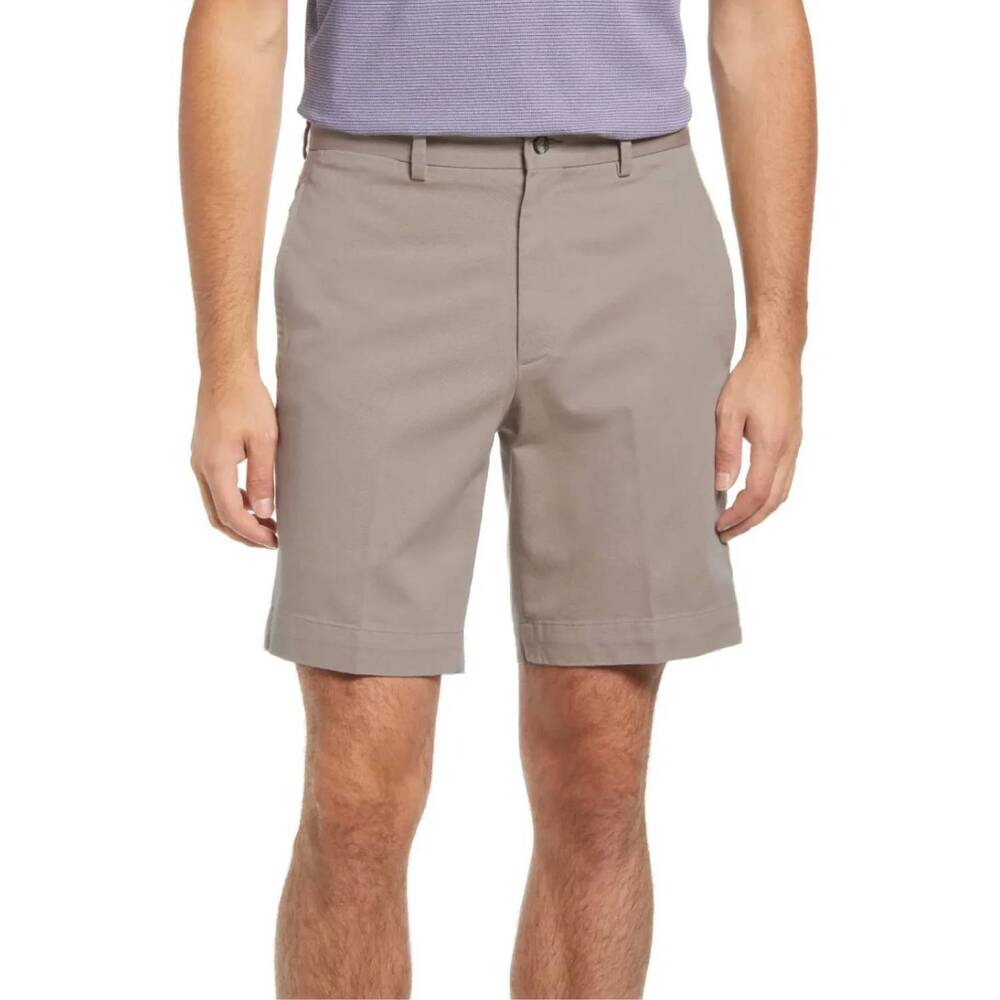 NEW CHARLESTON KHAKIS sumpter flat front washed shorts in khaki